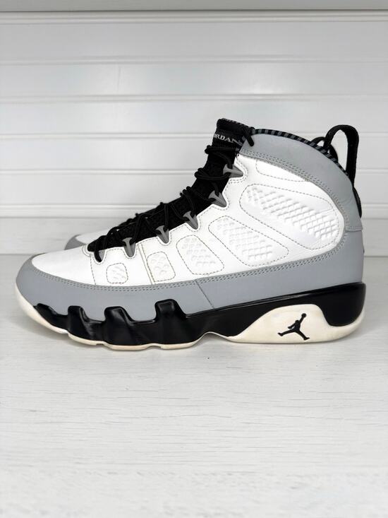 Nike Air Jordan 9 IX Barons 2014 302370-106 Men’s Size 9 White Gray Black main image 4